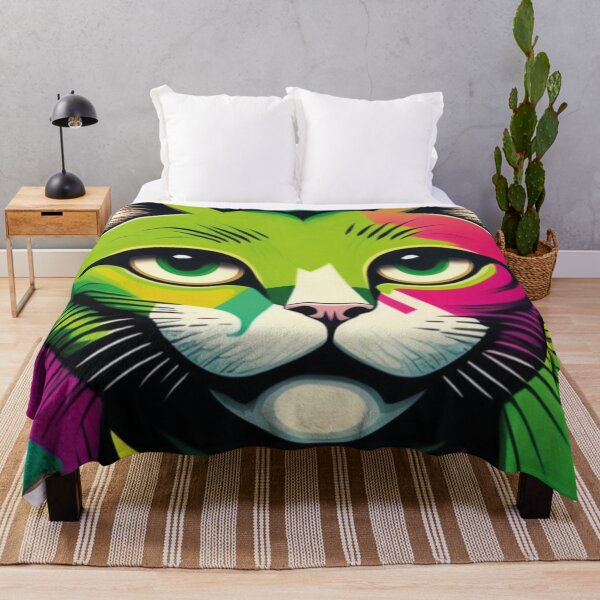 Item preview, Gato colorido de olhos verdes designed and sold by GirlaineSQ.