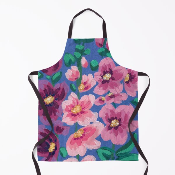 Item preview, Hollyhocks in Bloom designed and sold by BDeasyDesigns.