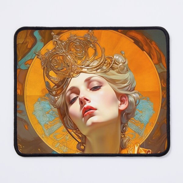 Item preview, Golden Queen - Vintage, Mucha, Gilded Age designed and sold by AllRealities.