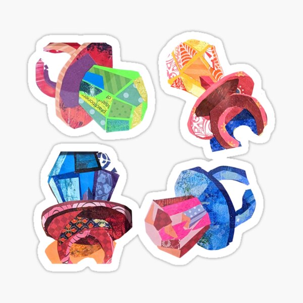 Item preview, Collage Ringpops designed and sold by SXTNart.