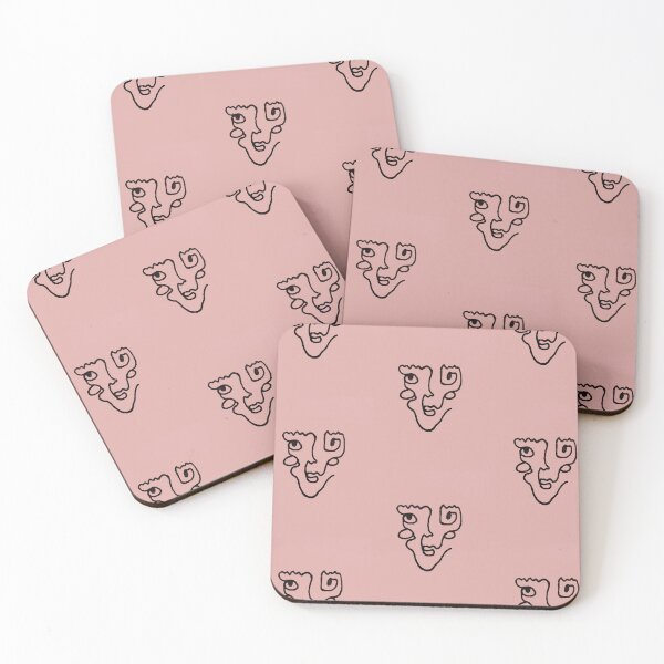 Item preview, ODIN line art portrait // PINK designed and sold by BECCANONIE.