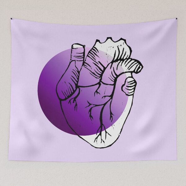 Item preview, Lilac | Purple | Anatomical Heart designed and sold by Aspire Happy Art.