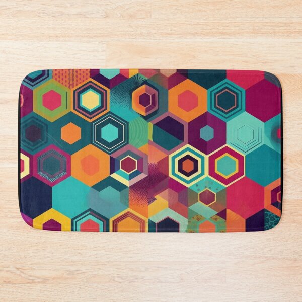 Item preview, Colorful Hexagonal Pattern designed and sold by UlDesigns.