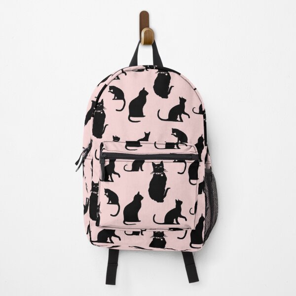 Item preview, cat silhouettes with light pink background designed and sold by Sunflower5576.