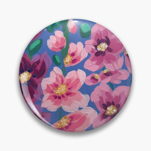 Item preview, Hollyhocks in Bloom designed and sold by BDeasyDesigns.
