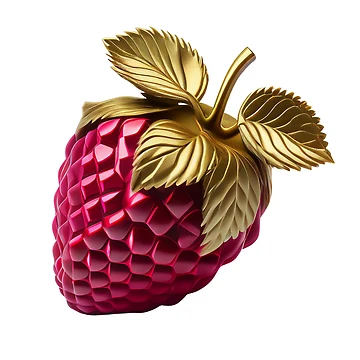 Artwork thumbnail, Metal Raspberry Art by CarrotStick