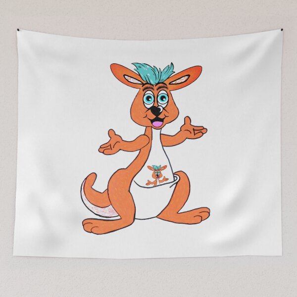 Item preview, Kanga & Rooby the Kangaroos from The Emu Family.  designed and sold by VibrantArtwork.