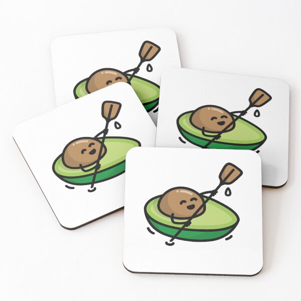 Item preview, Funny canoe, canoeing, avocado, pun, kayak, rowing designed and sold by KristinWyma.
