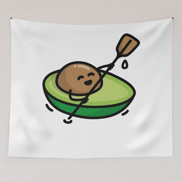 Item preview, Funny canoe, canoeing, avocado, pun, kayak, rowing designed and sold by KristinWyma.