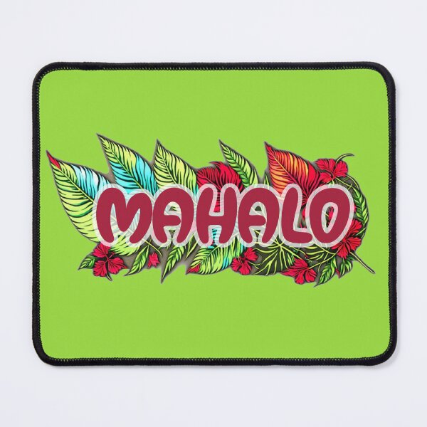 Item preview, Mahalo - Red Letters designed and sold by BrightC.