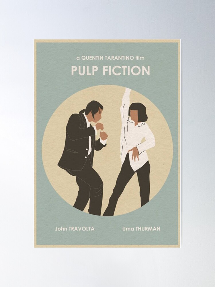 Poster for Sale mit Pulp Fiction minimalistischer Film von sherrydeleo