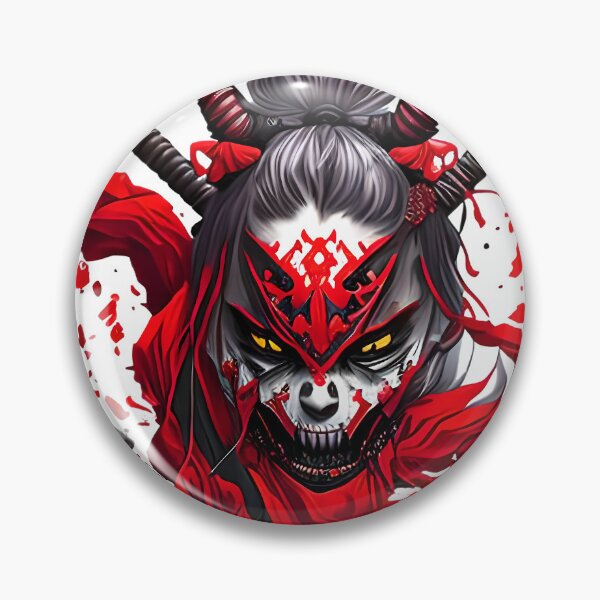 Item preview, The Blood-Soaked Kunoichi - A Portrait of a Demon in Red designed and sold by GalihDA.
