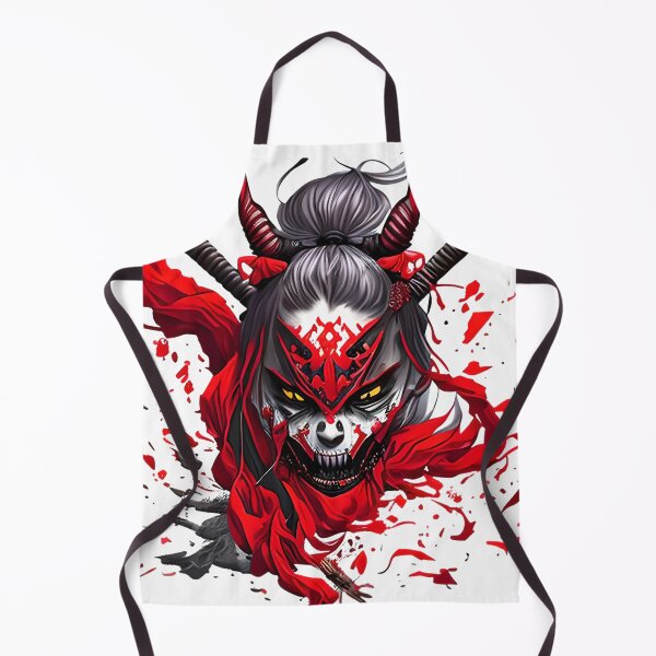 Item preview, The Blood-Soaked Kunoichi - A Portrait of a Demon in Red designed and sold by GalihDA.