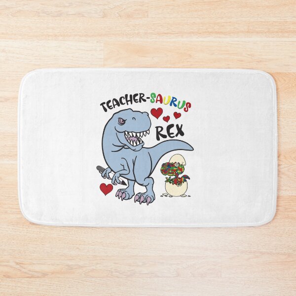 Item preview, Autism Teacher, Teacher-saurus Rex Cute hearts Dinosaur designed and sold by Dolphin Graphic.