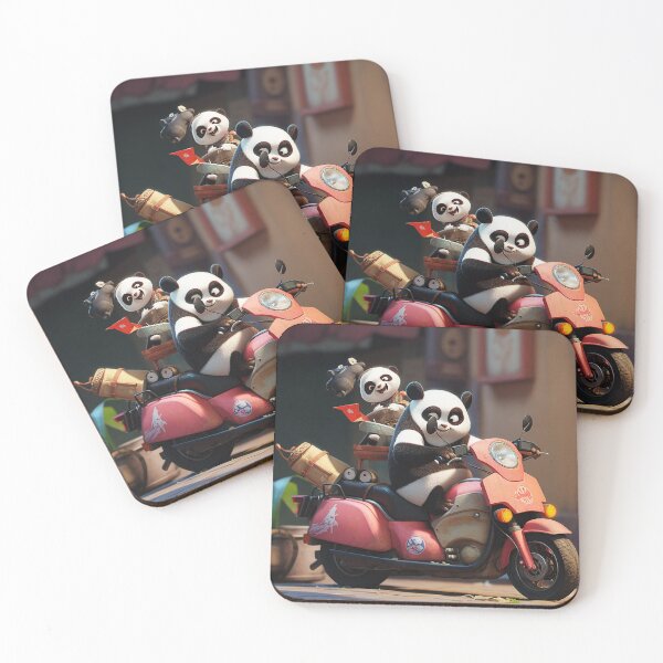 Item preview, Pandas on Motorbike  designed and sold by Kevin Lou.