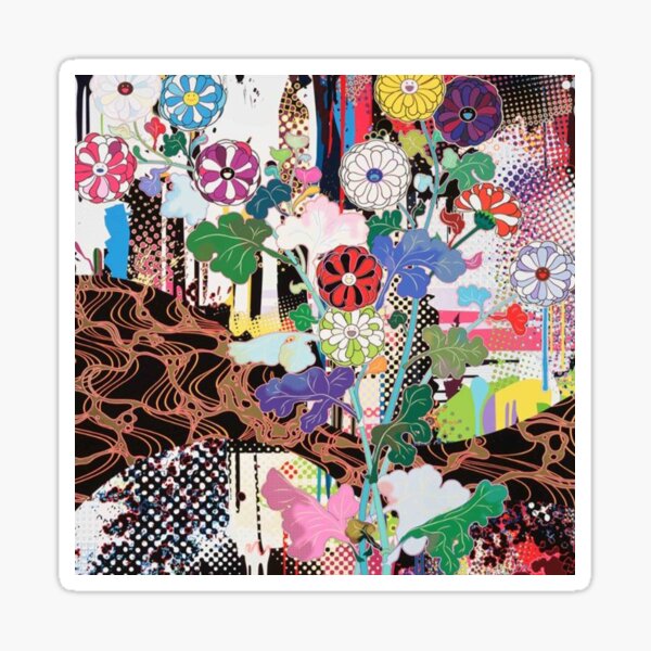 Takashi Murakami Sunflower Sticker Wholesale sticker supplier 