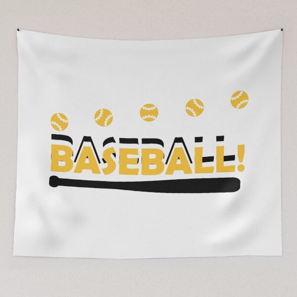 Item preview, Baseball Fan Collection: Yellow Black Ball Bat designed and sold by universewitness.