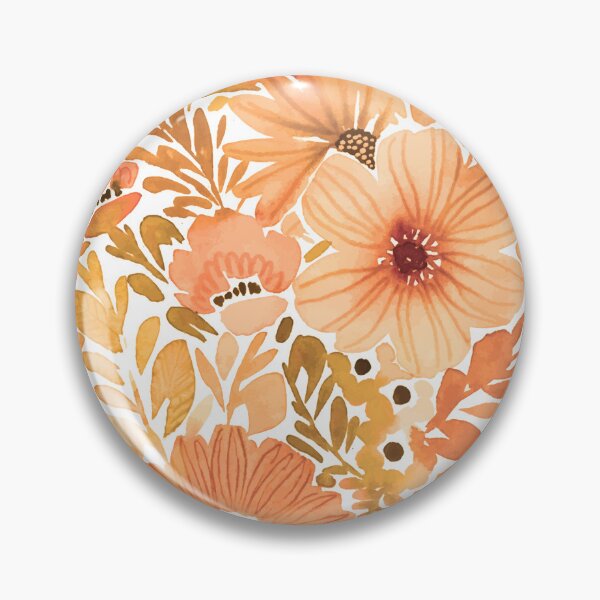 Item preview, Boho Floral Bunch Pattern Design Orange designed and sold by WildFlowerWC.