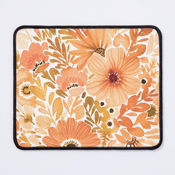 Item preview, Boho Floral Bunch Pattern Design Orange designed and sold by WildFlowerWC.
