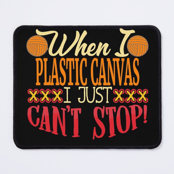 Item preview, Can't Stop Plastic Canvassing | Needlepoint Hobby Design designed and sold by Dancing Dolphin Crafts.