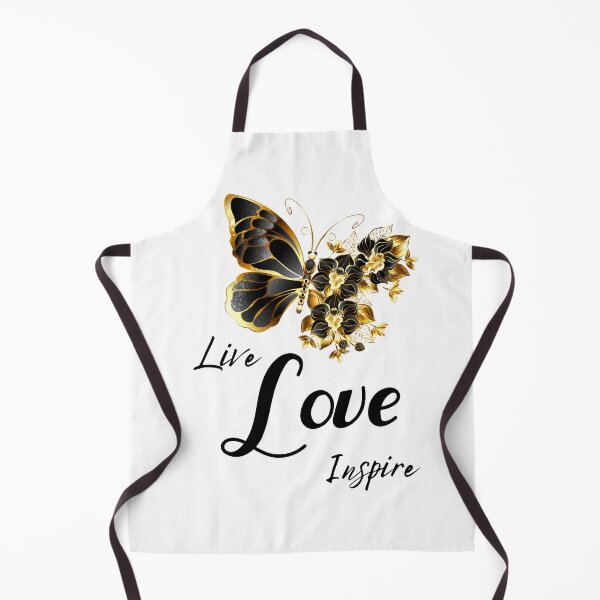 Item preview, Black and Gold butterfly Live Love Inspire  designed and sold by Strictly McCracken.