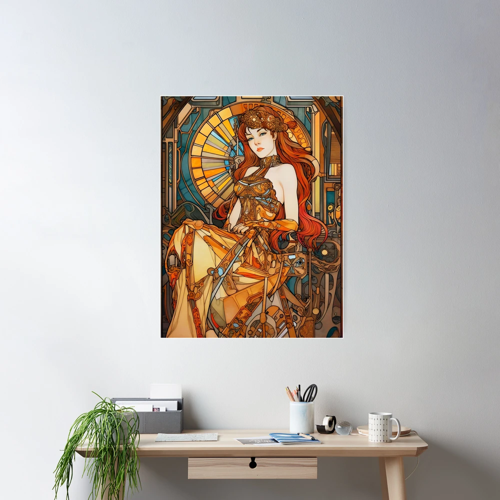 Art Nouveau Stained Glass Steampunk