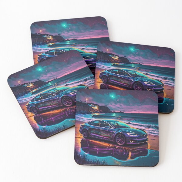 Item preview, Impressionistic Bioluminescence 2014 Tesla Model S P85D designed and sold by Nathan Engquist.