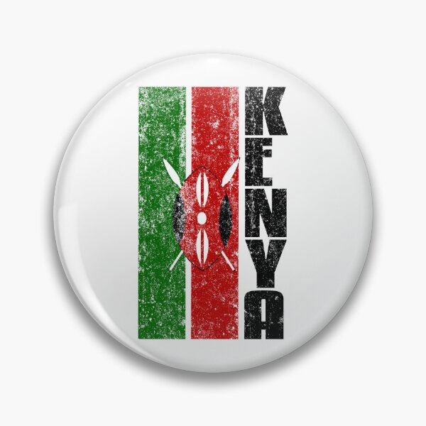 Item preview, Kenyan Flag Vintage - Black designed and sold by PearlMoonGrapes.