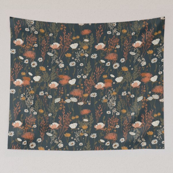 Item preview, Botanical pattern seamless flower vintage designed and sold by PolarInk.
