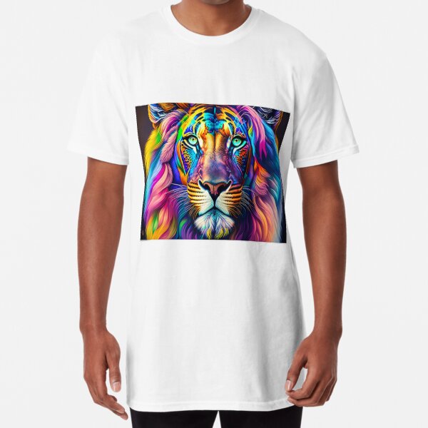 Item preview, colored lion designed and sold by FashionFrames.
