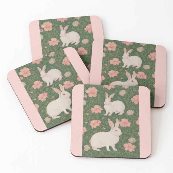 Item preview, Two white rabbits designed and sold by Amygdalien.