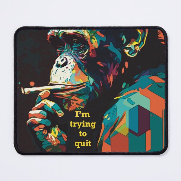 Item preview, Chimp quits smoking designed and sold by randynash.