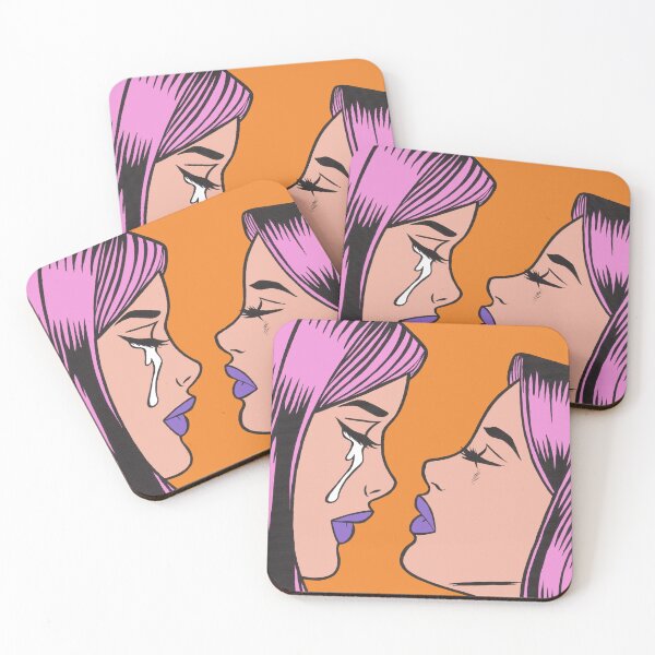 Item preview, Pink Crying Comic Girl Twins designed and sold by turddemon.