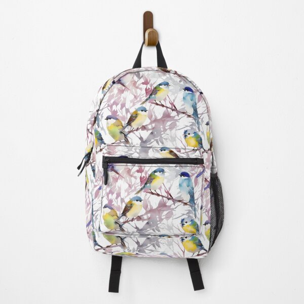 Item preview, Watercolor Cute Bird in Branches Pattern designed and sold by saflimbenly.