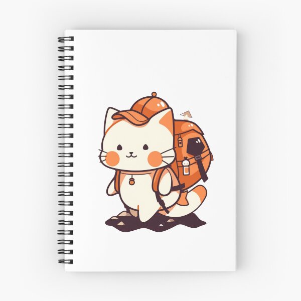 Item preview, Adventure Paws - Energetic Cat Hiking Sticker for Nature Lovers designed and sold by Cute Critters Stickers.