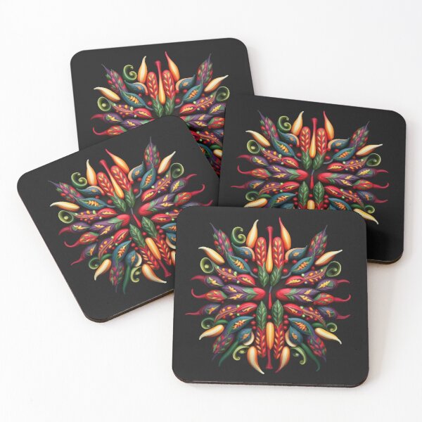 Item preview, Chili Peppers abstract art mexican food designed and sold by Tio-Tecun.