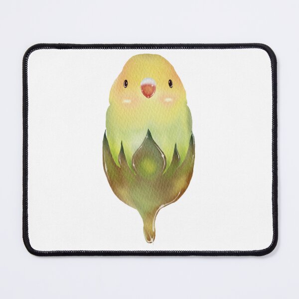 Item preview, Yellow cute cartoon bird cartoon parrot is in the leaf red-cheeked parrot designed and sold by miwlalita.