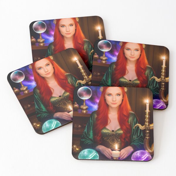 Item preview, Redhead Sorceress Holding Candle 2 designed and sold by SolarisMoon.