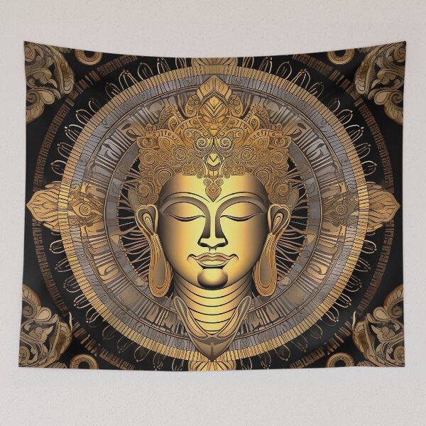 Item preview, Buddha Gold Mandala designed and sold by mark ashkenazi.
