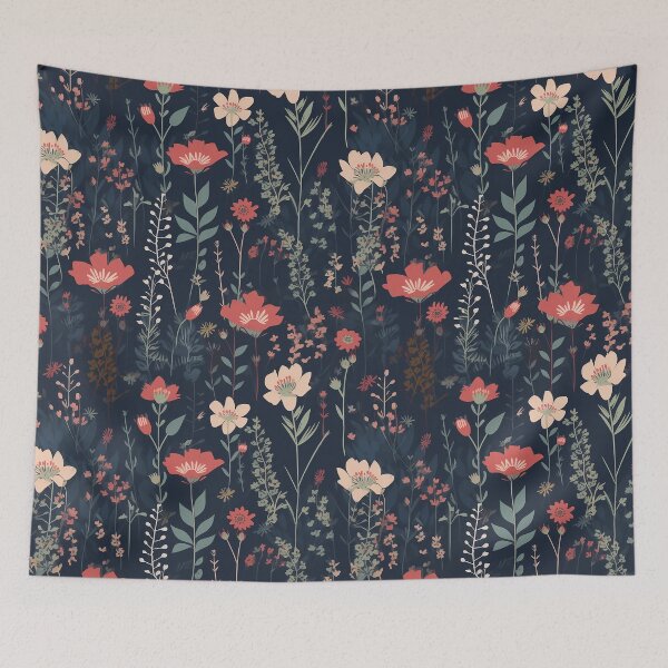 Item preview, Botanical pattern seamless flower vintage designed and sold by PolarInk.