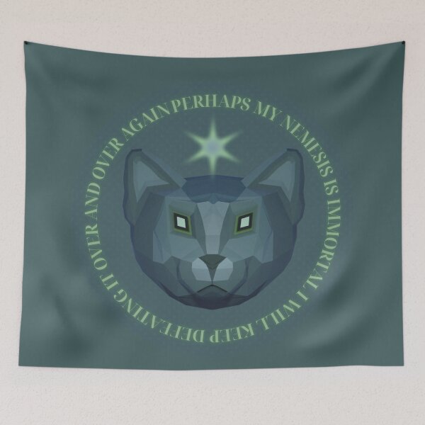 Item preview, Black Cat with Magic Powers  designed and sold by Mozaikaprints.