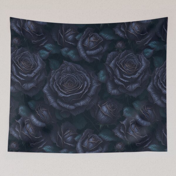 Item preview, Dark Fantasy Black Rose Seamless Pattern designed and sold by Inspire-Imagery.