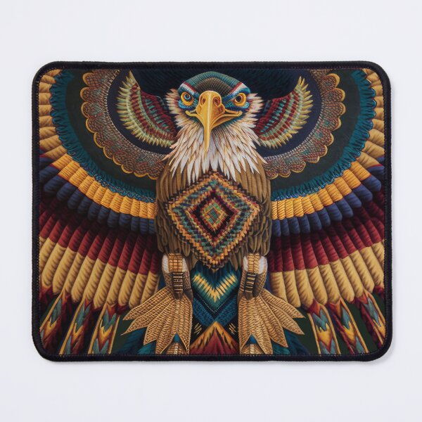 Item preview, Golden Eagle textil abstract art designed and sold by Tio-Tecun.