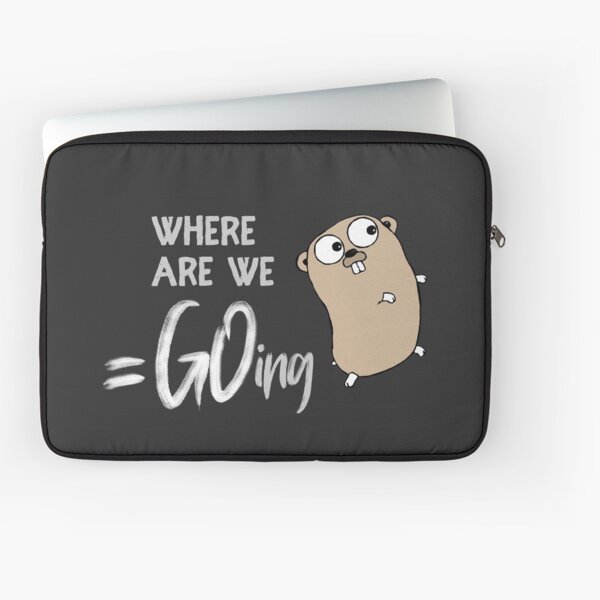 Golang – Where Are We Going Laptop Sleeve