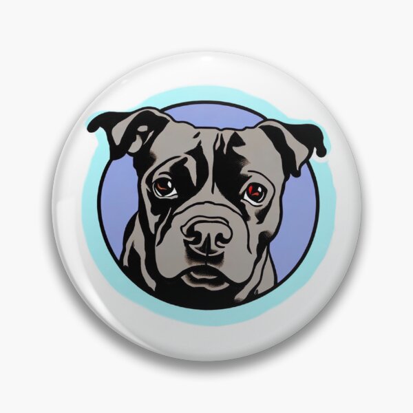 Item preview, Cute Blue Staffordshire Bull Terrier Puppy  designed and sold by Bloomin'  Arty Families.