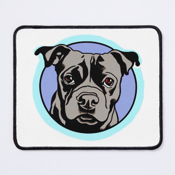 Item preview, Cute Blue Staffordshire Bull Terrier Puppy  designed and sold by Bloomin'  Arty Families.