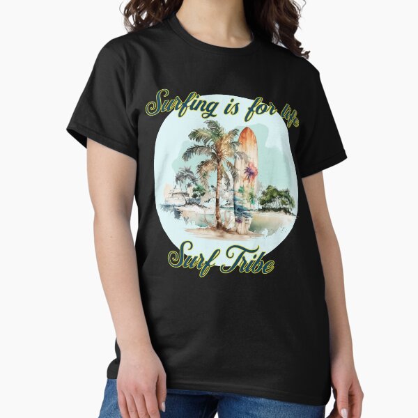 Aperçu de l'œuvre Surf Tribe – Art populaire, cadeau de surf de style vintage créée et vendue par Rossoo77.