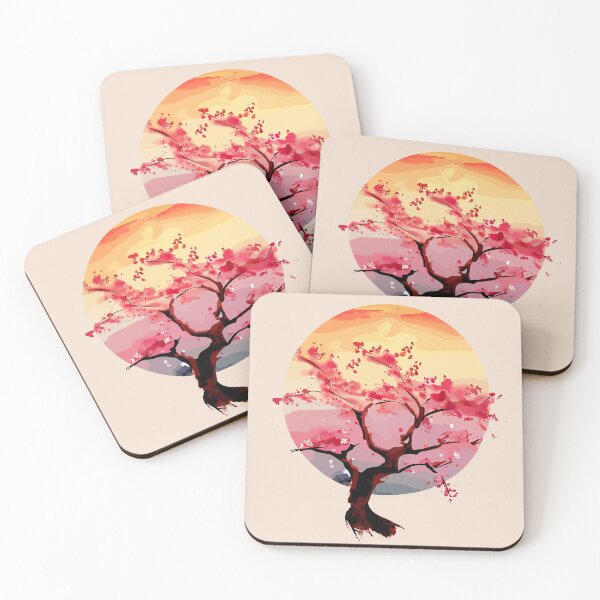 Artikelvorschau, Sakura-Sonnenuntergangsbaum entworfen und verkauft von DroidTester.