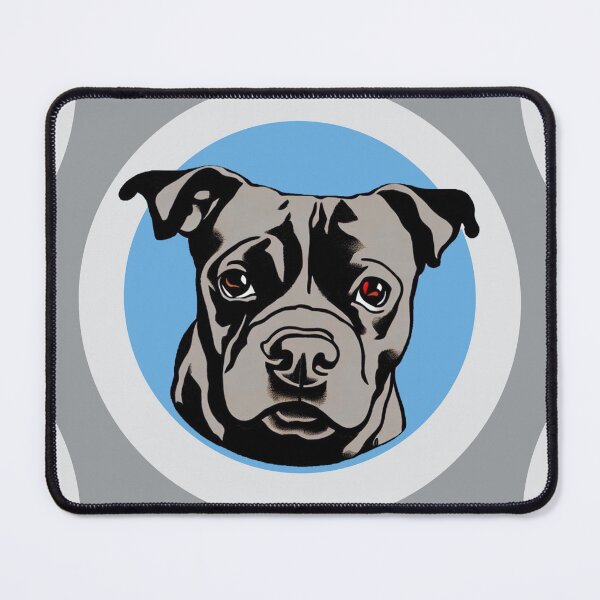 Item preview, Cute Blue Staffordshire Bull Terrier Puppy Pewter designed and sold by Bloomin' Arty Families.