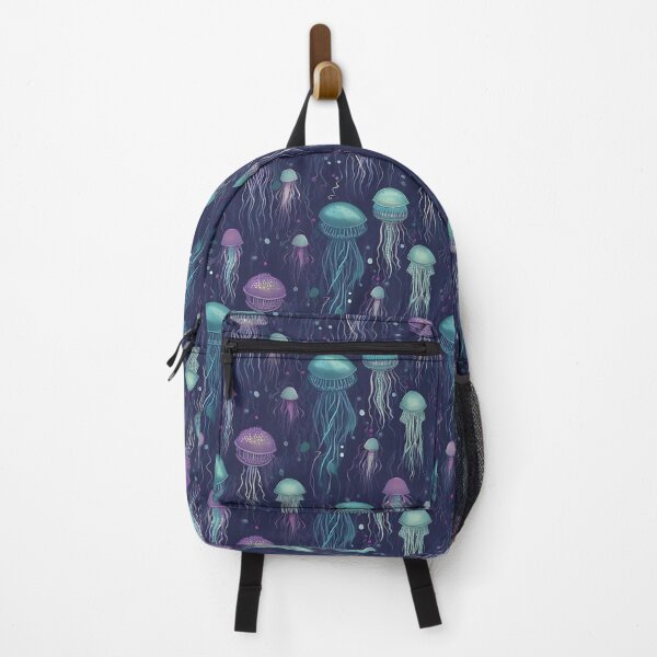 Item preview, Luminescent Jellyfish Duvet Cover - Neon glowing turquoise jellyfish designed and sold by Kentala.